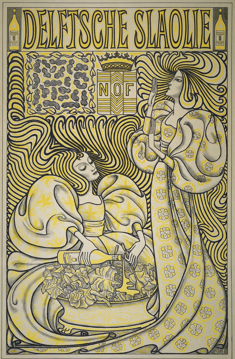 Affisch för Delft Salad Oil av Jan Toorop