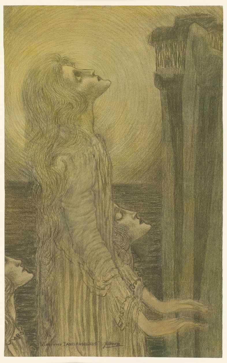 Skiss för Panis Angelicus av Jan Toorop