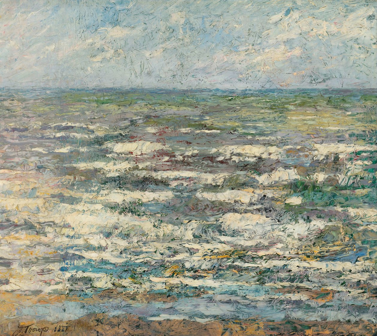 Havet Havet vid Katwijk av Jan Toorop