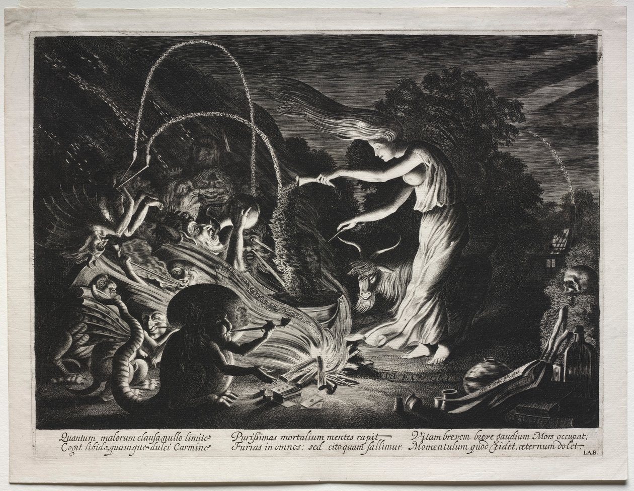 The Witch Night Piece, 1626. av Jan Van de Velde