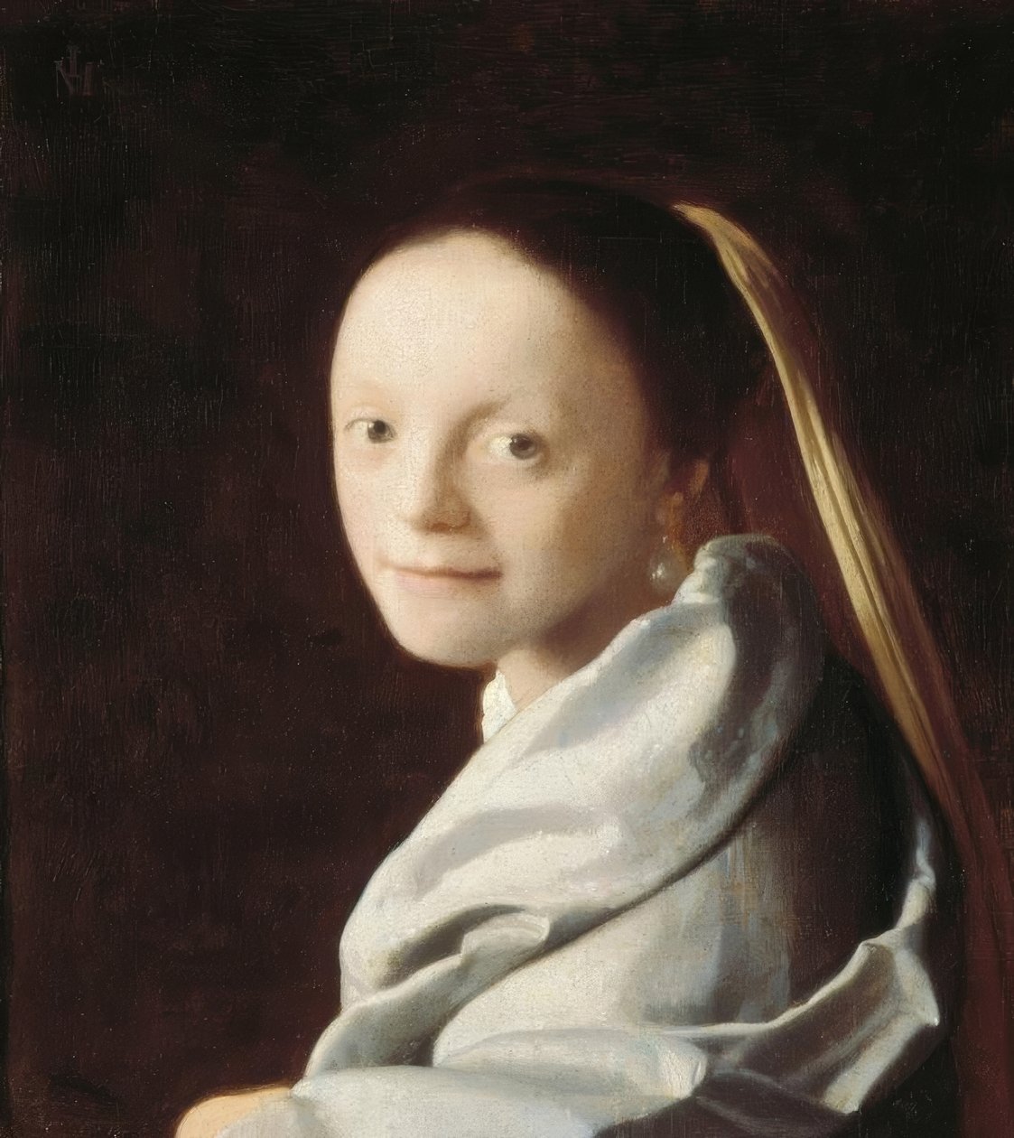 Flicka huvud av Jan Vermeer van Delft