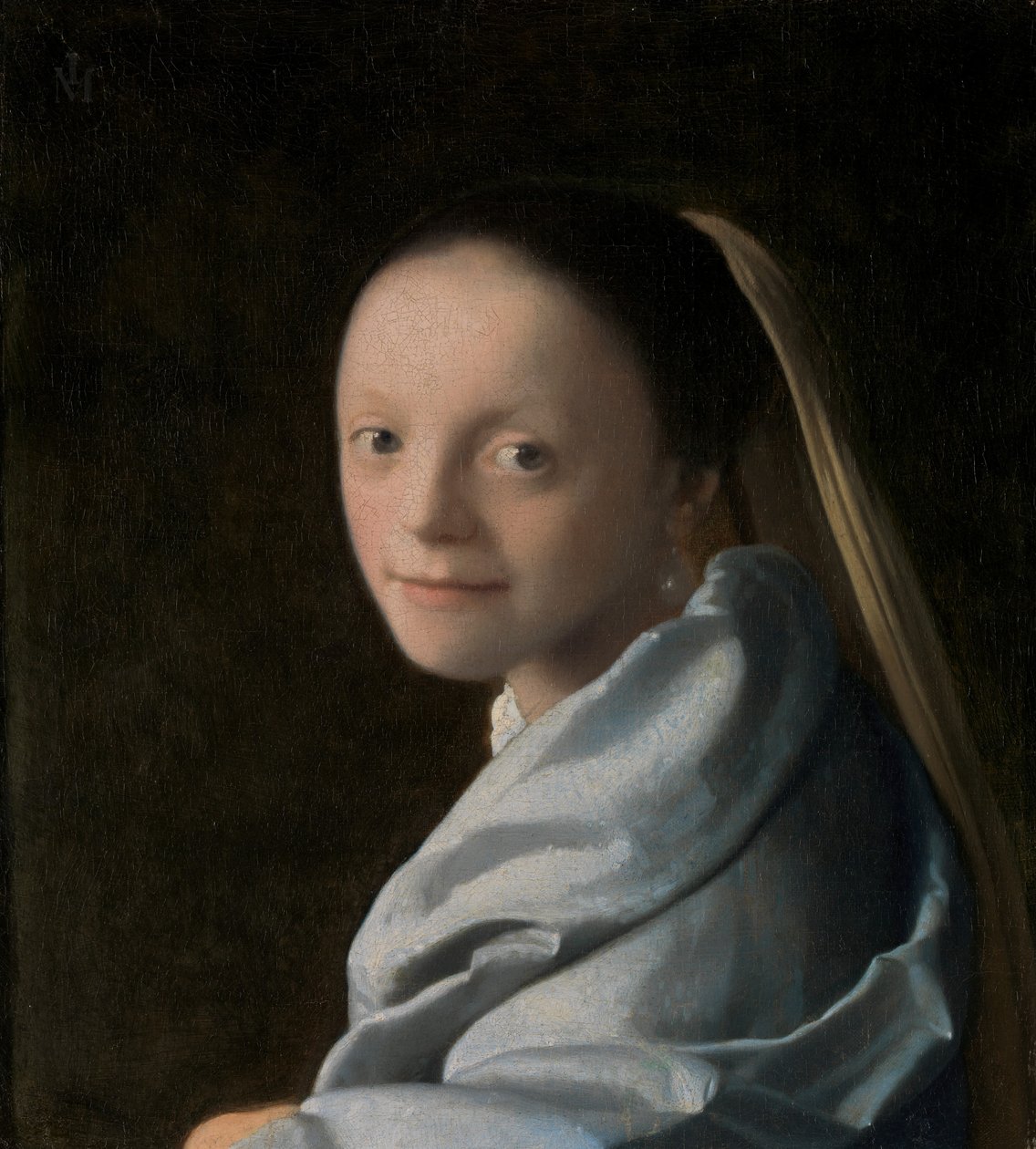 Studie av en ung kvinna, ca. 1665-67. av Jan Vermeer van Delft