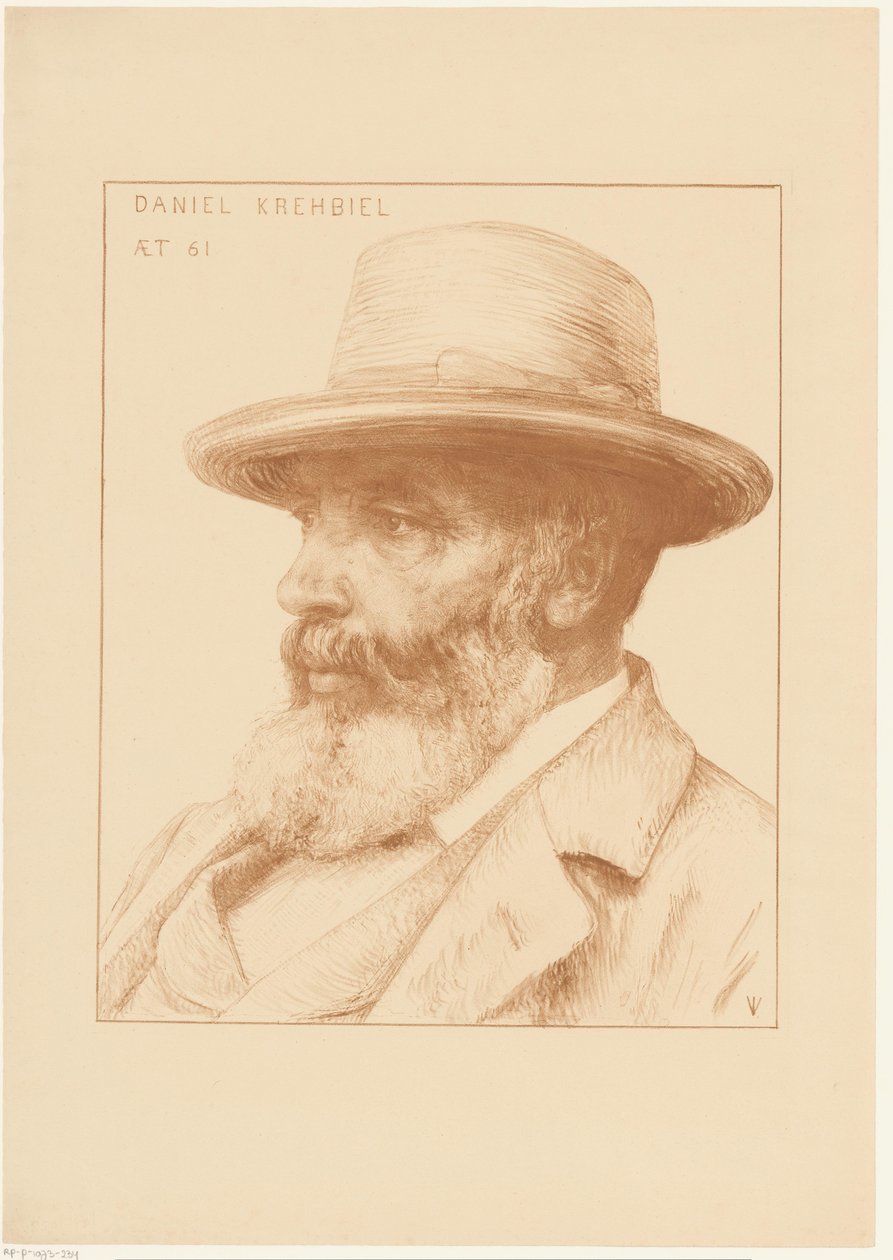 Porträtt av Daniel Krehbiel av Jan Veth