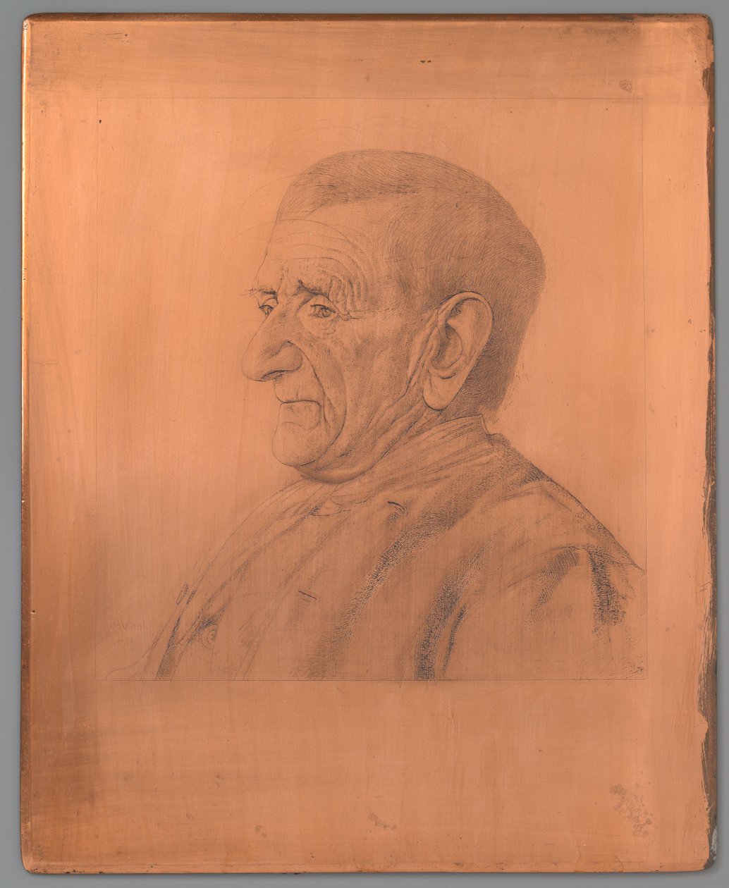 Porträtt av Jan Schaap av Jan Veth