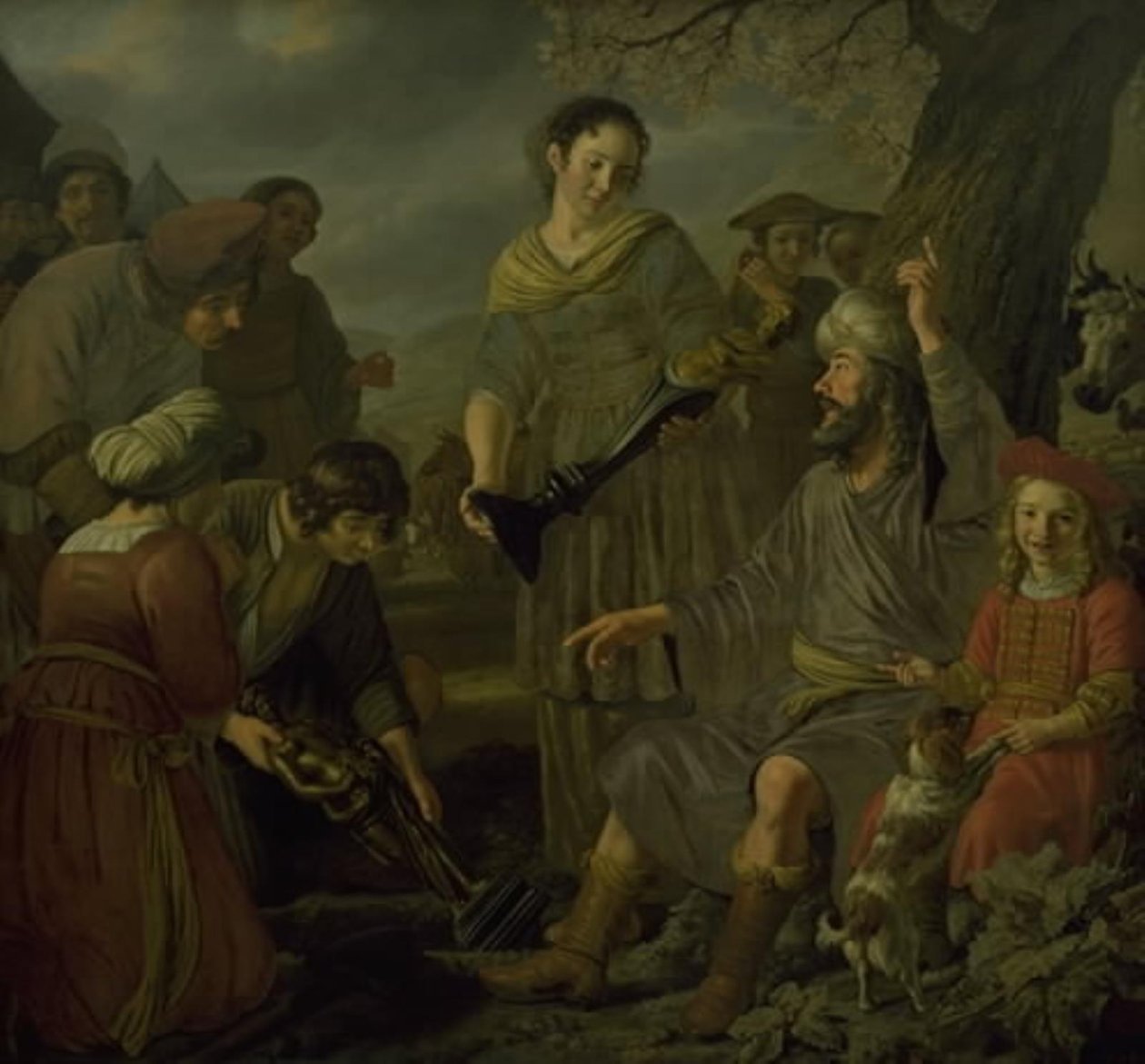Jacob begraver de hedniska idolerna av Jan Victors