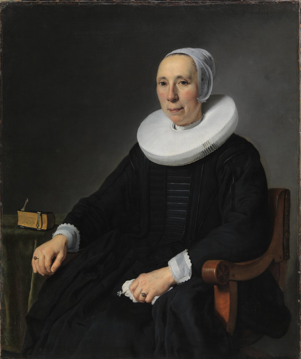 Porträtt av en dam av Jan Victors