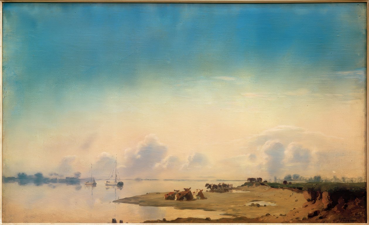 Utsikt över IJssel av Jan Voerman