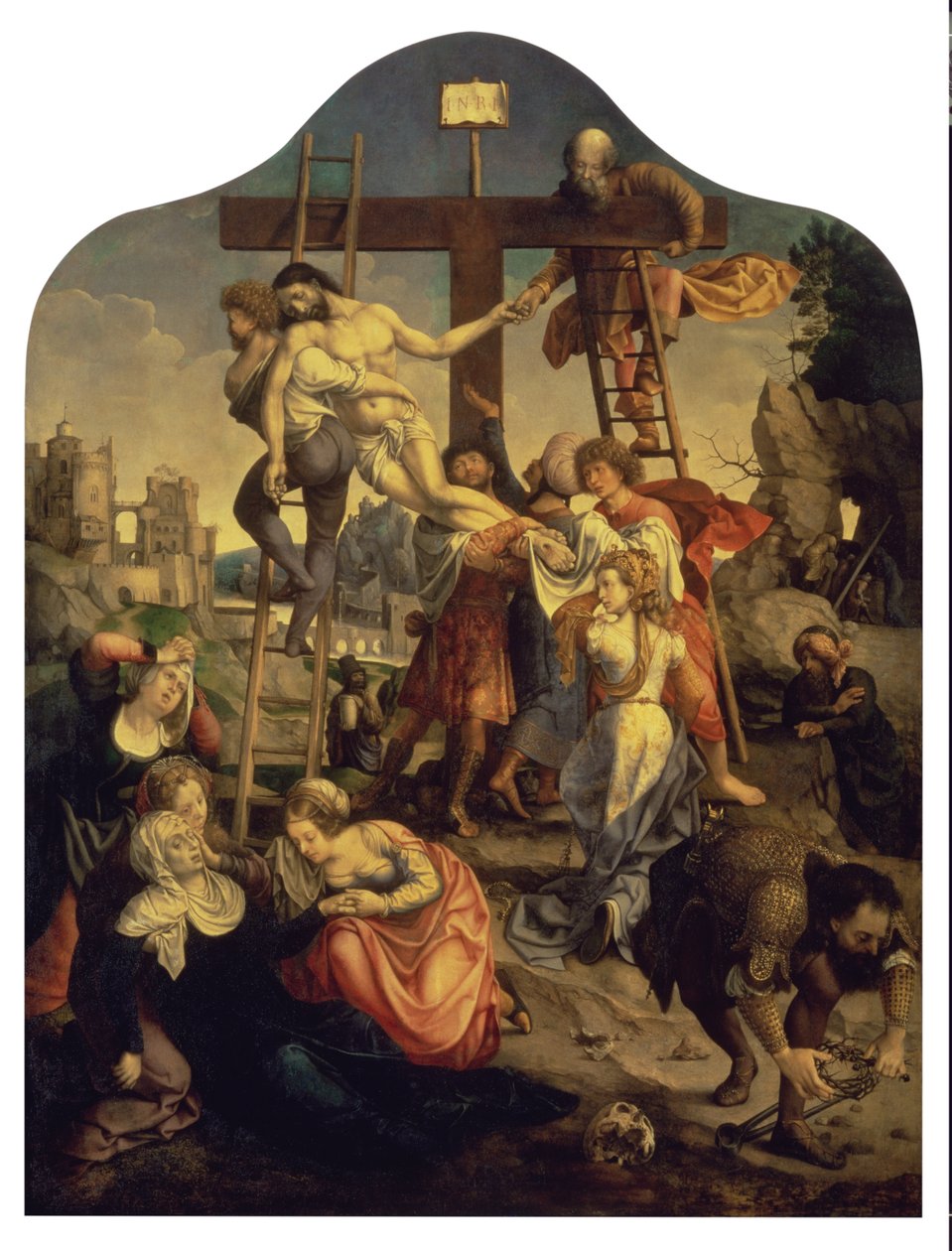 Depositionen, c.1520 av Jan Gossaert