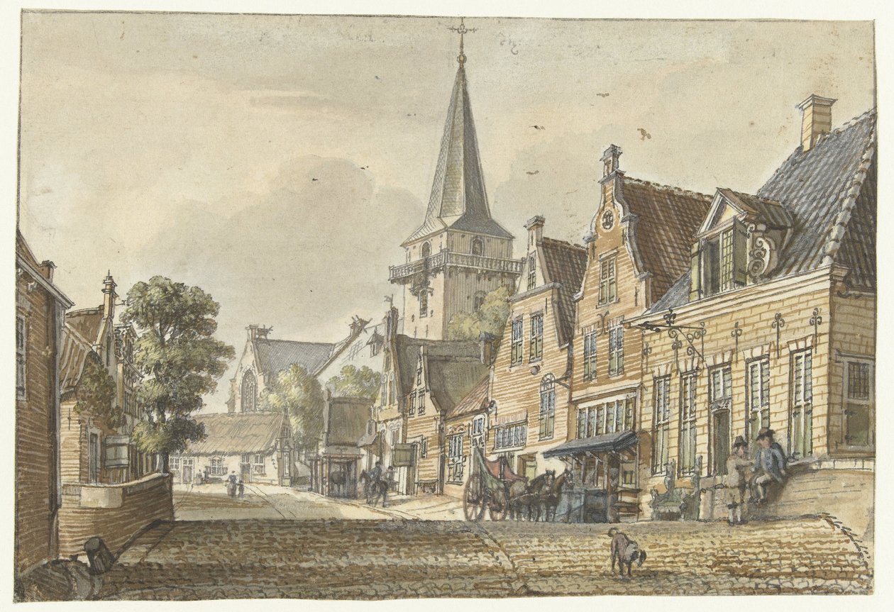 Utsikt i byn Harmelen av Jan de Beijer