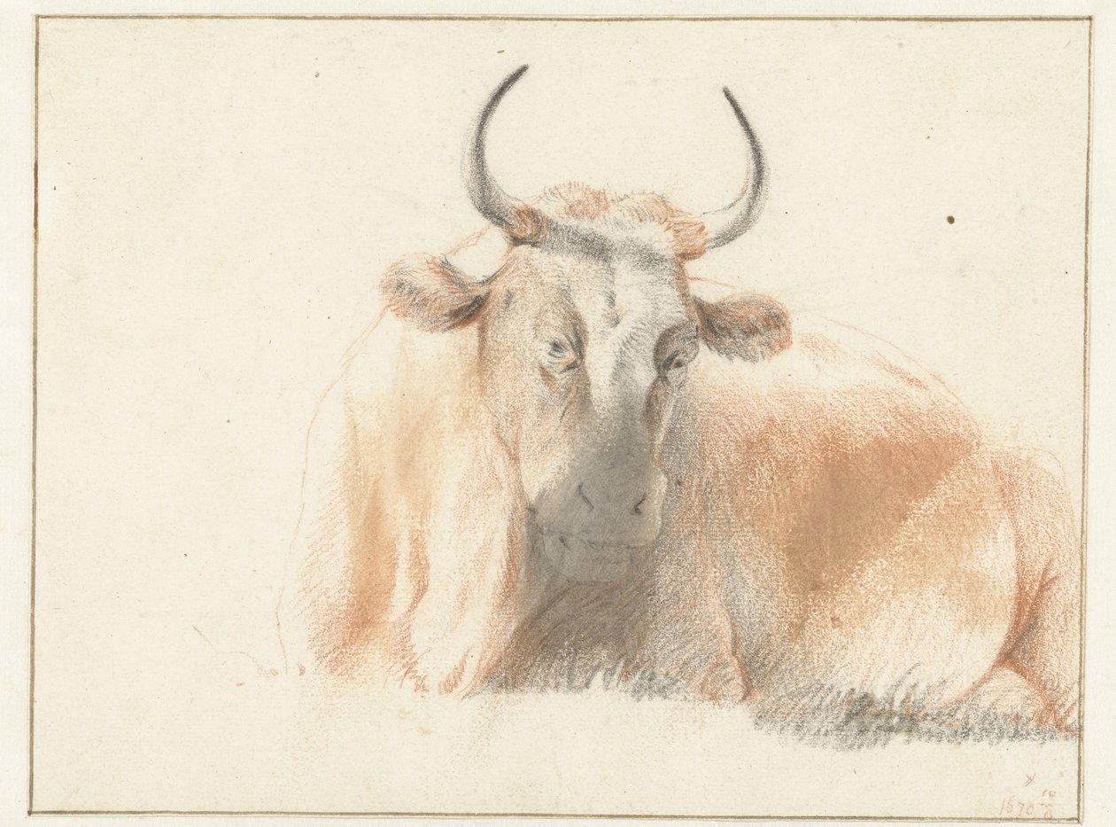 Liggande ko av Jan de Bray (possibly)