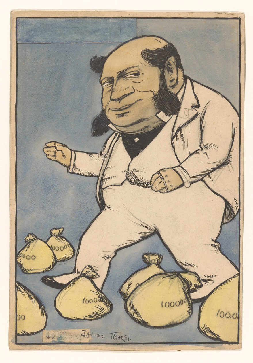 Kapitalist av Jan de Waardt (signed by artist)