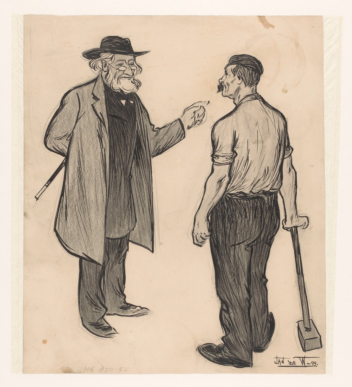 Marxist en arbetare av Jan de Waardt (signed by artist)