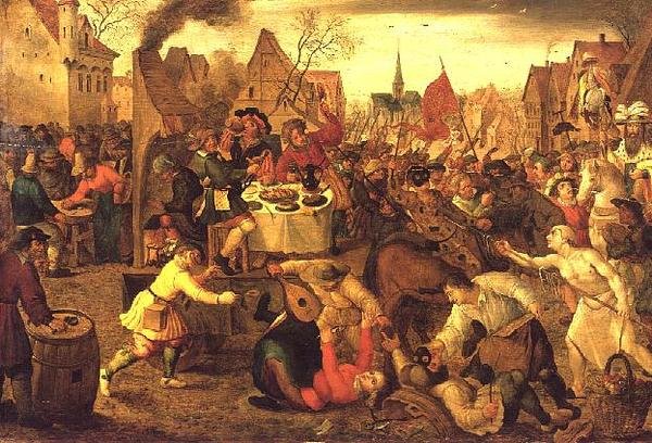 En by Kermesse av Jan the Elder Brueghel