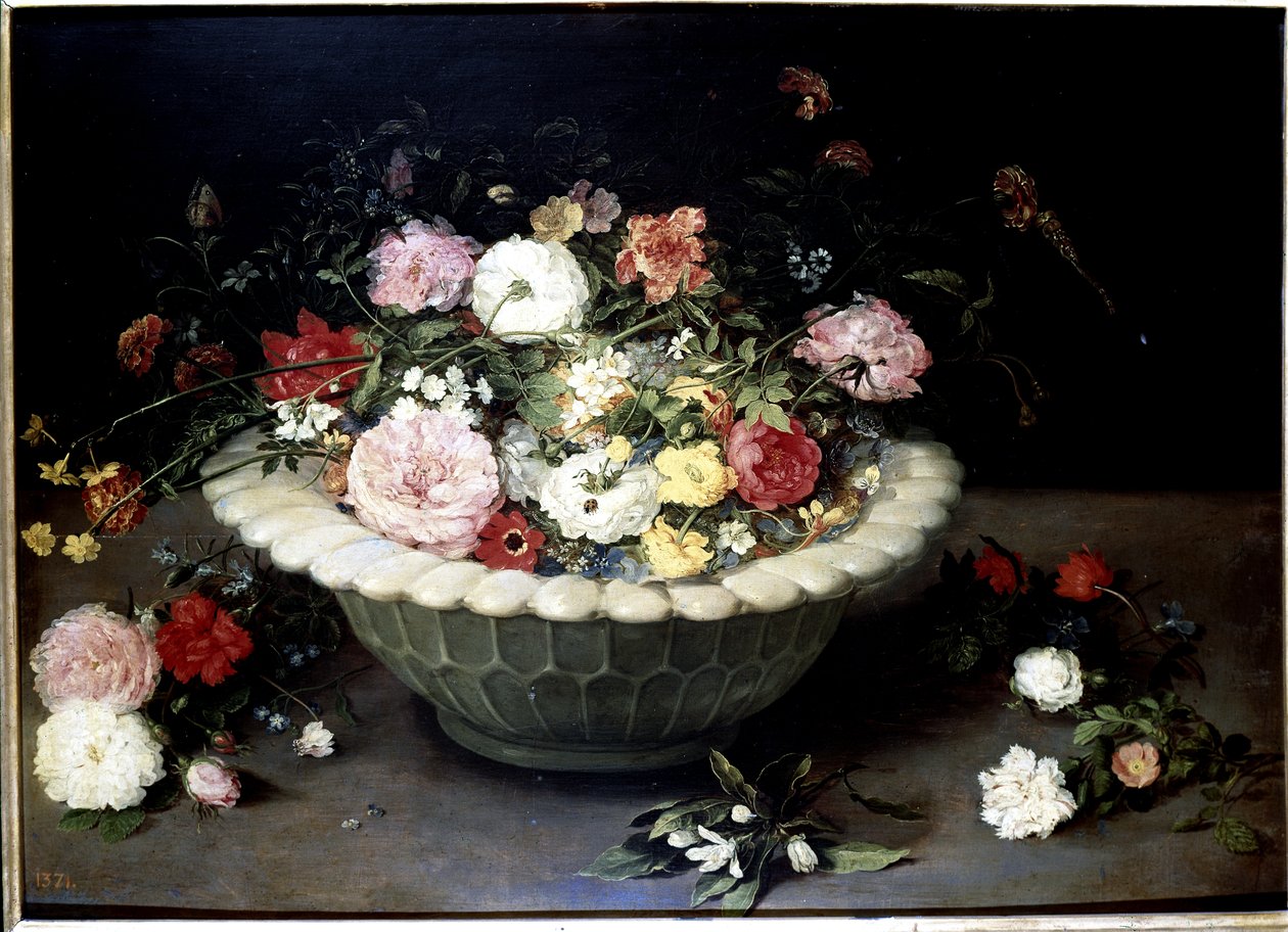 Blommor i en vas av Jan the Elder Brueghel