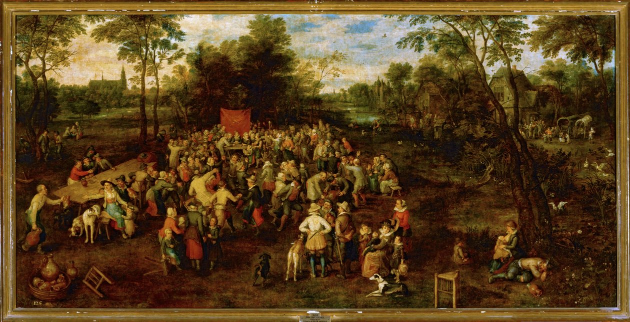 Bröllopsbankett ... (målning på duk) av Jan the Elder Brueghel