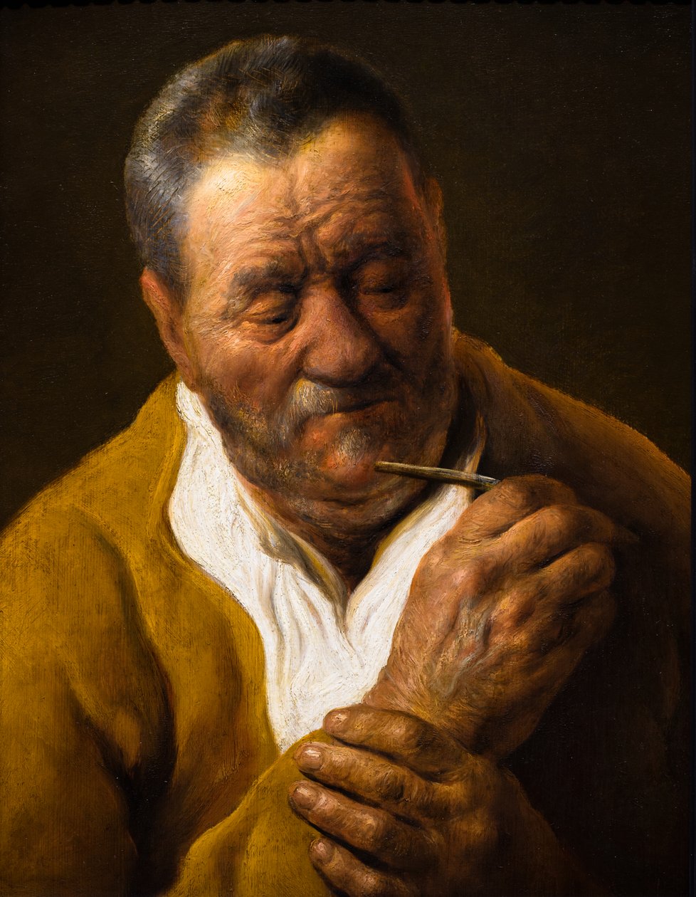 Man med pekpenna av Jan the Elder Lievens