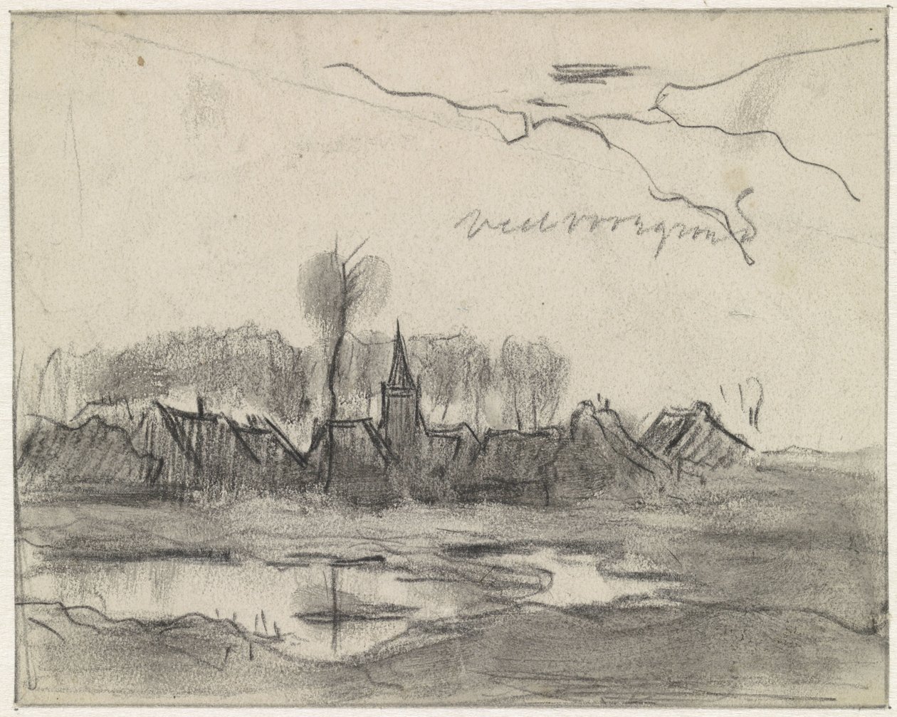 Utsikt över en by av Jan van Essen