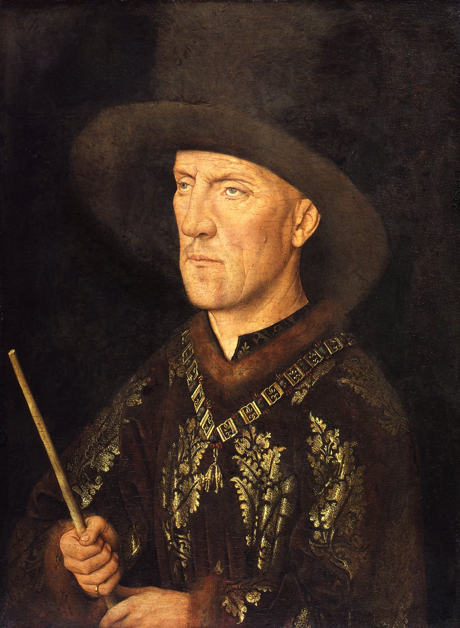Porträtt av Baudouin de Lannoy av Jan van Eyck