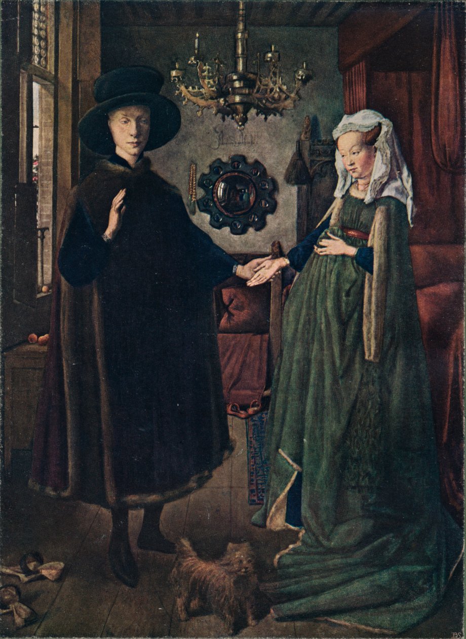 Arnolfini-porträttet, 1434, 1904 av Jan van Eyck