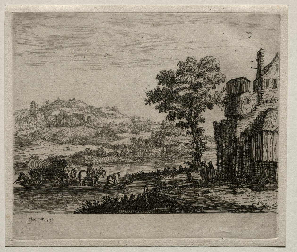 Färjan av Jan van Goyen