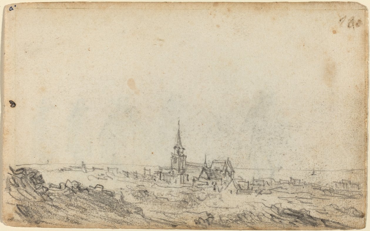Utsikt över Scheveningen [recto] av Jan van Goyen