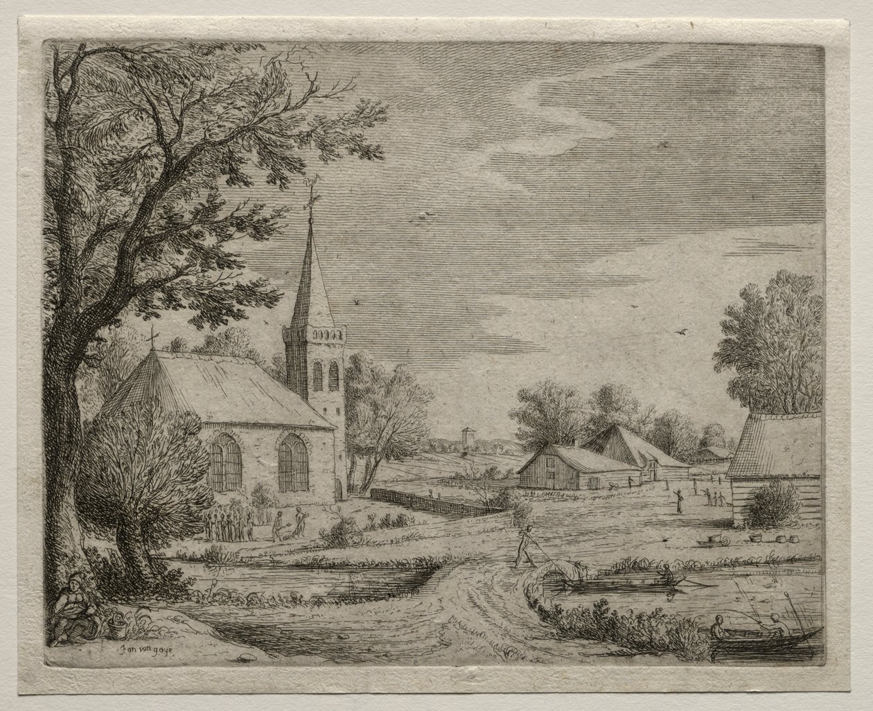 Bykyrkan av Jan van Goyen