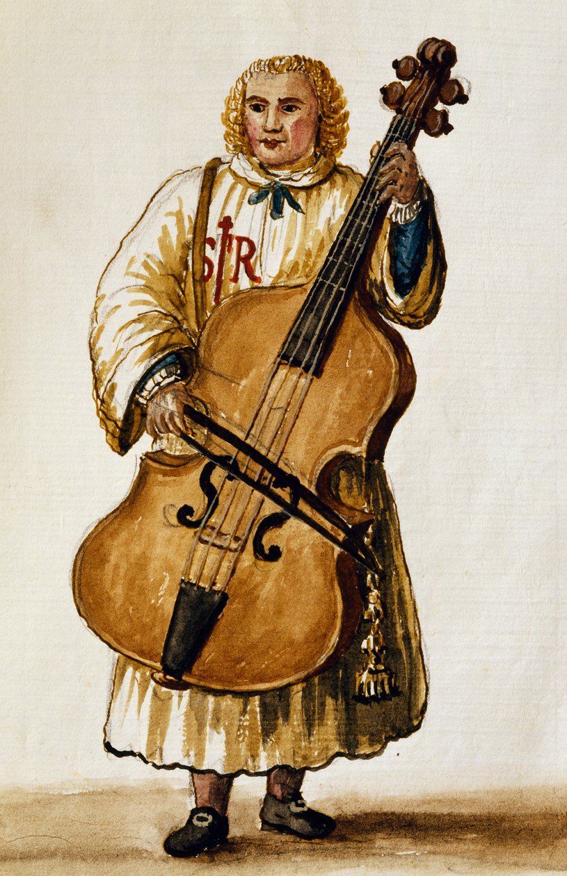 Gatumusiker, av Giovanni Grevembroch. Italien av Jan van Grevenbroeck