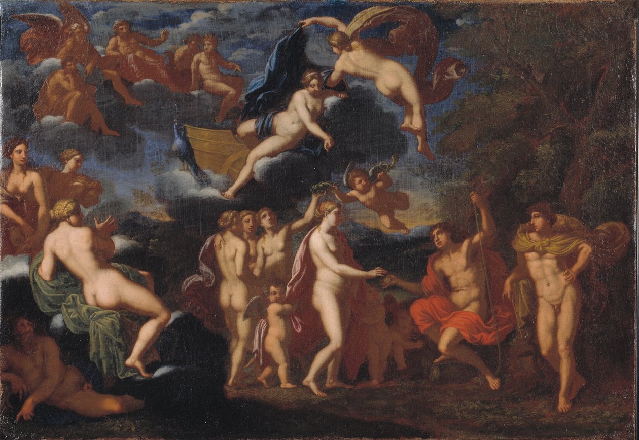 Paris ger Venus äpplet av Jan van Haensbergen