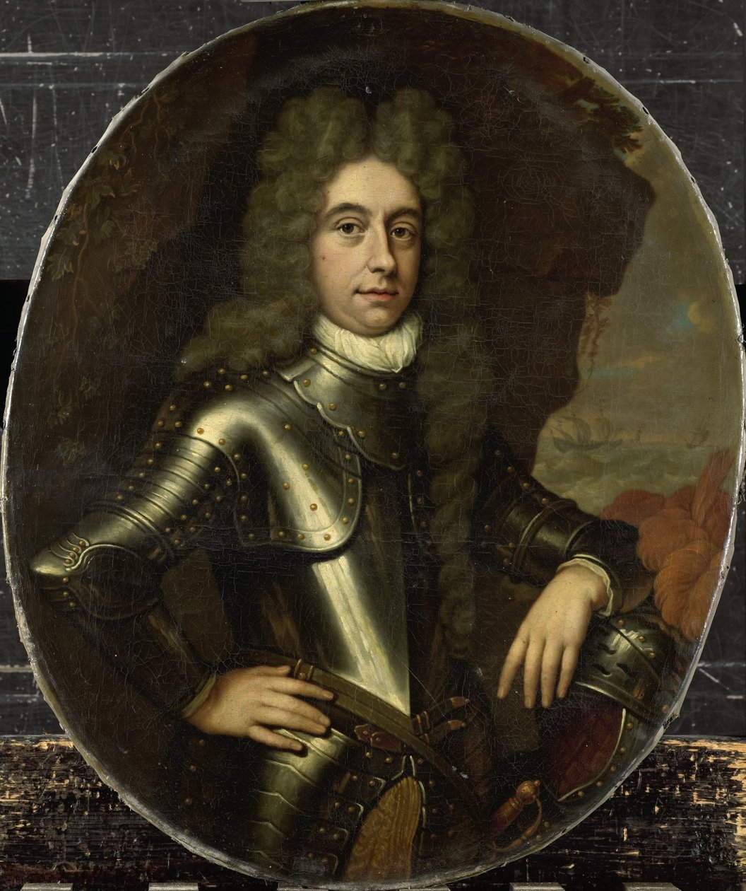 Porträtt av Harmen Lineslager (1664-1704) av Jan van Haensbergen