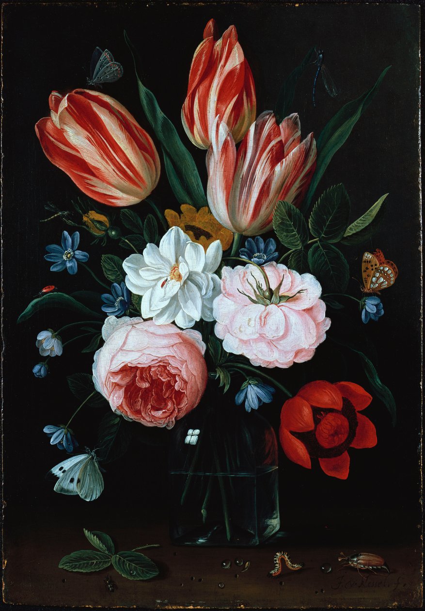 Blommor i en vas av Jan van Kessel