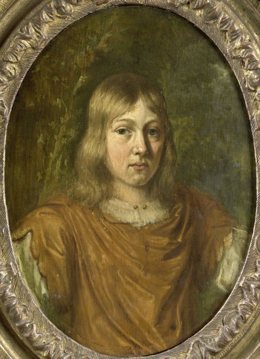 Porträtt av en ung man av Jan van Mieris