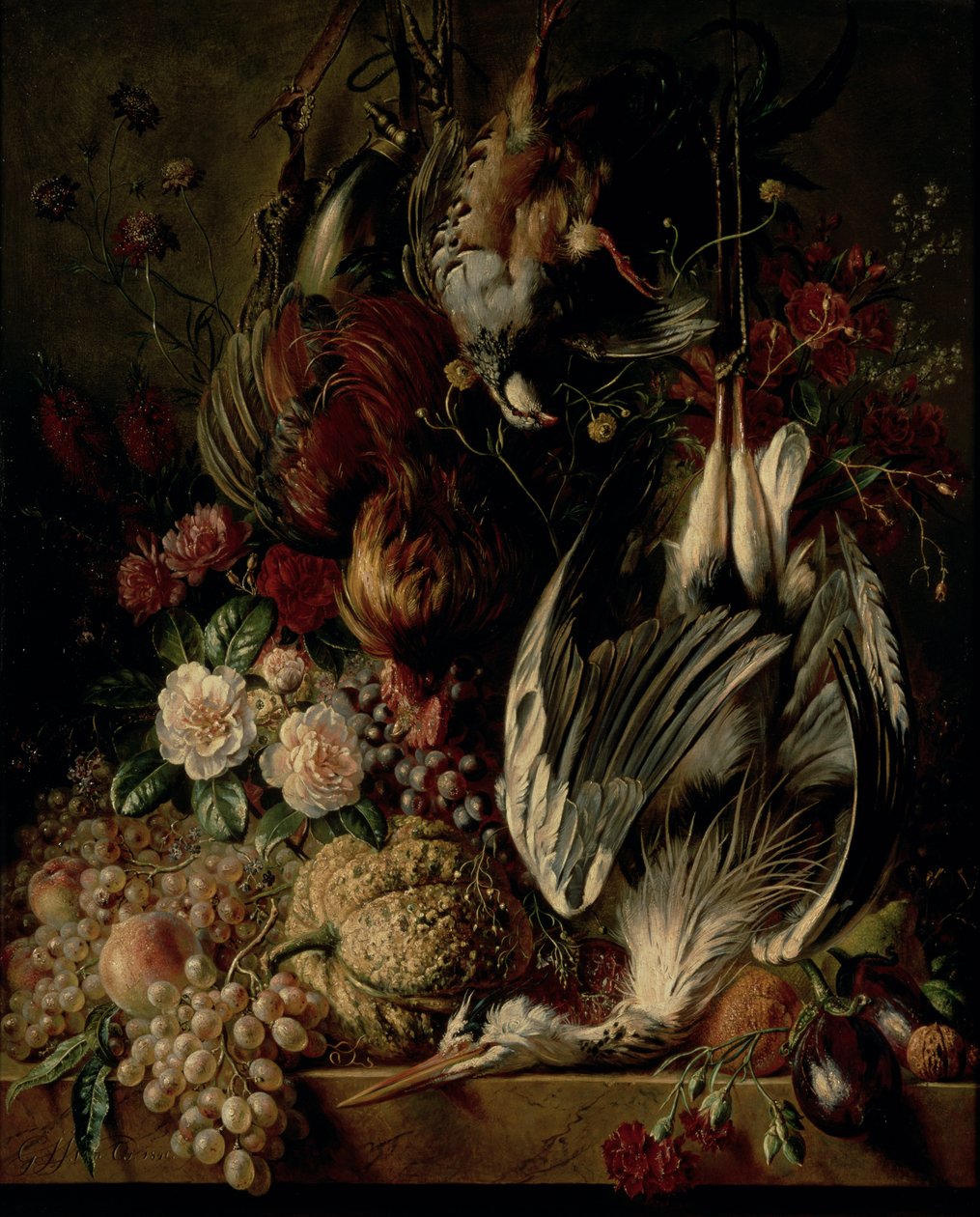 Stilleben, 1840 av Jan van Os