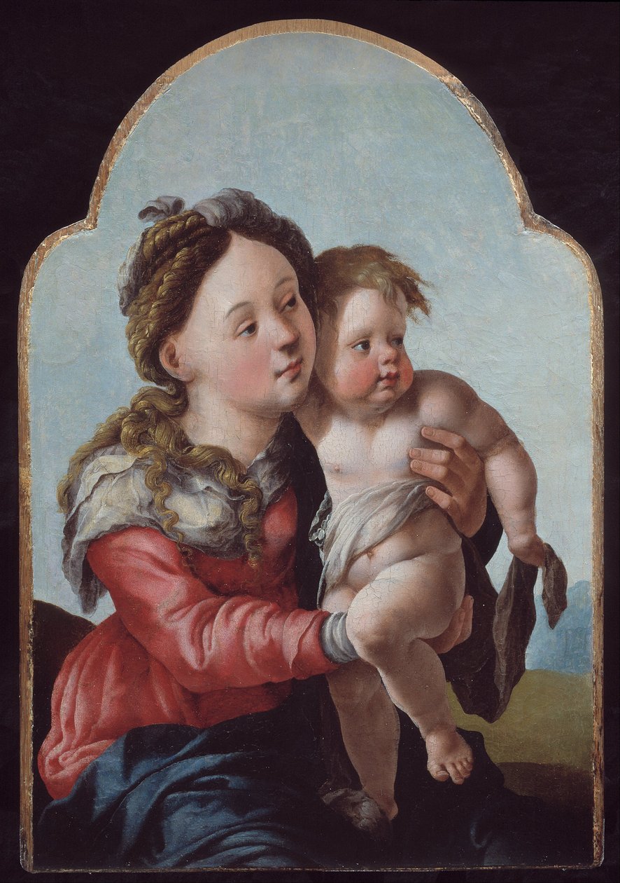 Madonna med barn av Jan van Scorel