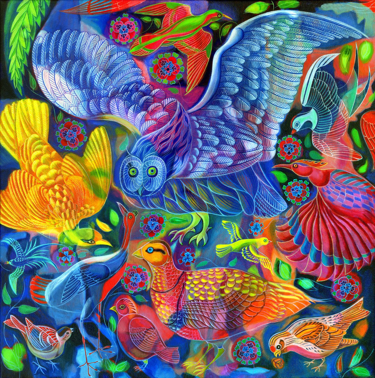 Fåglar, 2010, av Jane Tattersfield