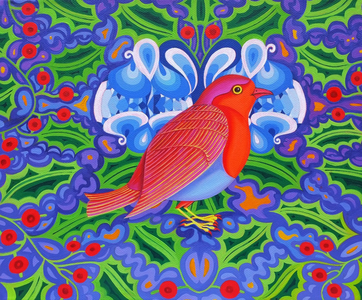 Christmas Robin, 2012, av Jane Tattersfield