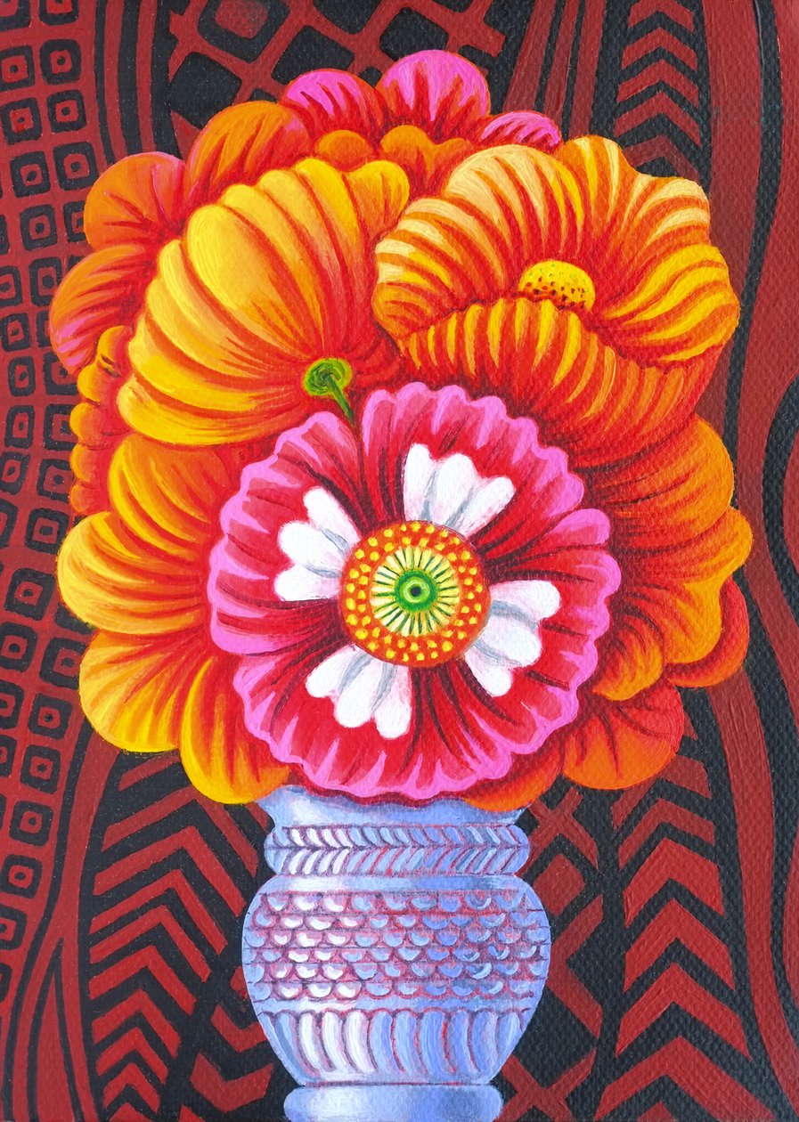 Ringblommor, 2014, av Jane Tattersfield