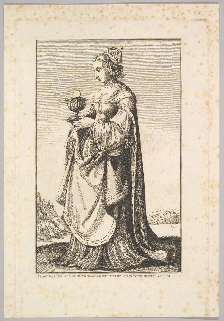 Kvinna, mitten av 1700-1800-talet. av Jane Smith