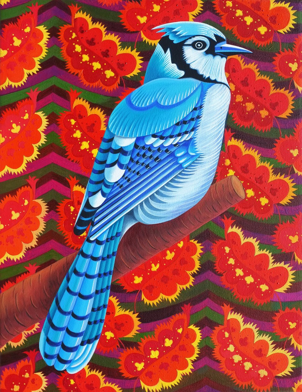 Blue Jay, 2016, av Jane Tattersfield