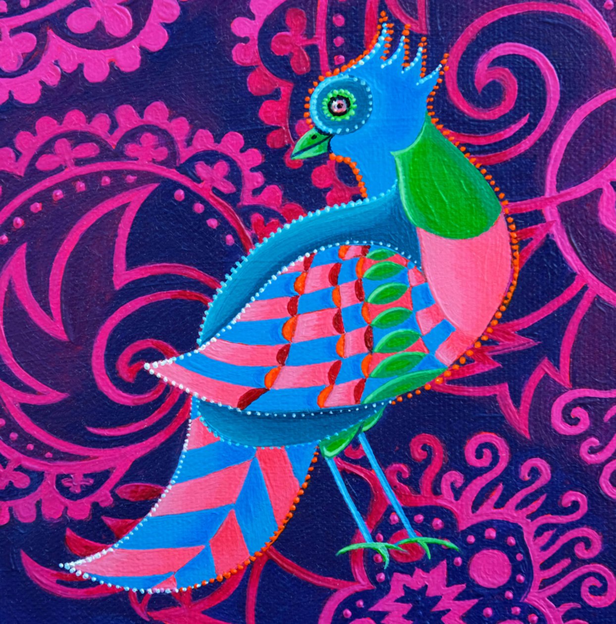 Rutig fågel, 2019 av Jane Tattersfield