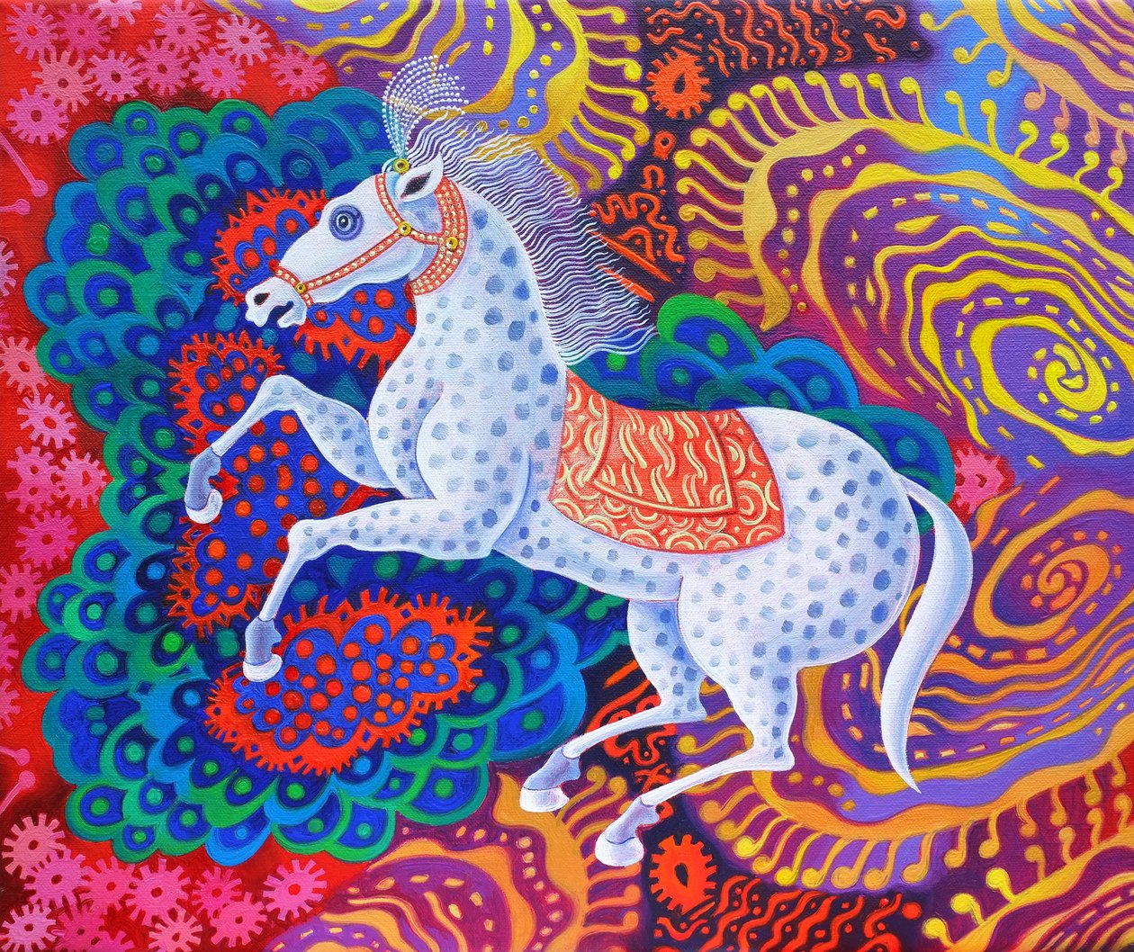 Cirkushäst, 2016, av Jane Tattersfield