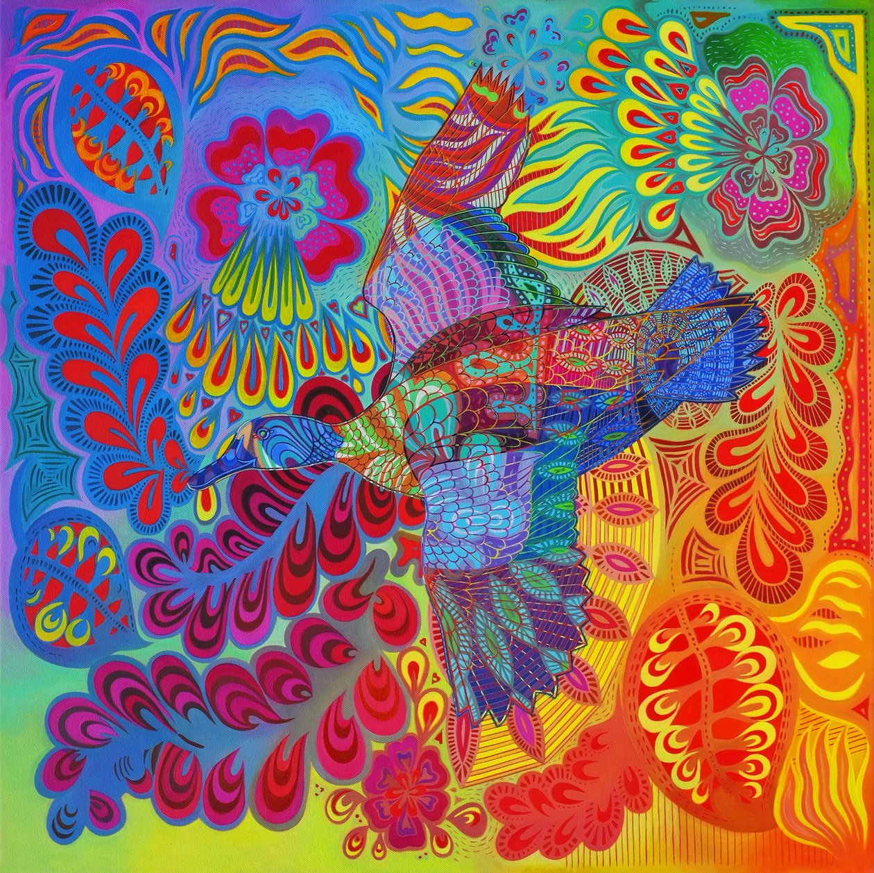 Flygande anka, 2013, av Jane Tattersfield