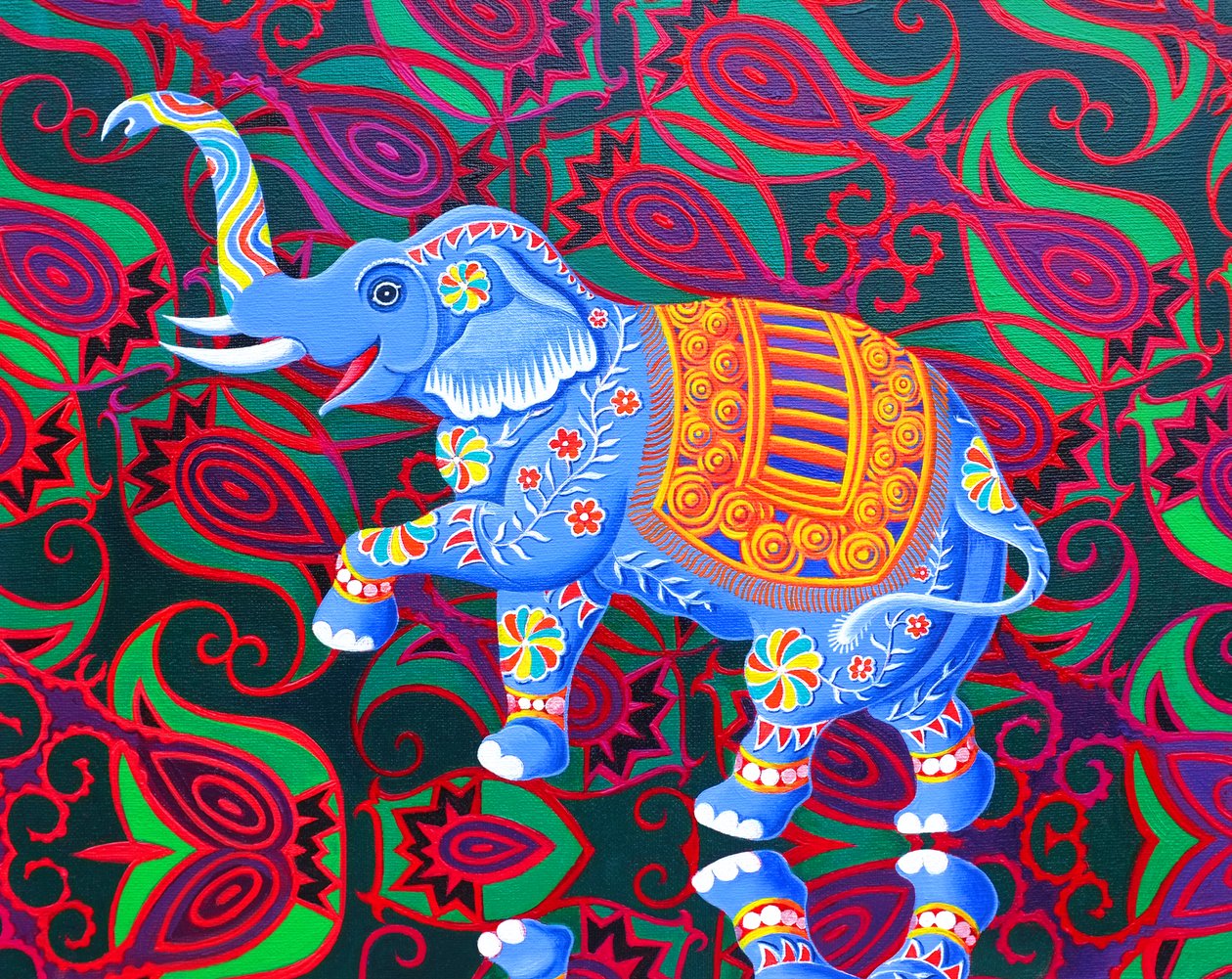 Indian Elephant, 2016, av Jane Tattersfield