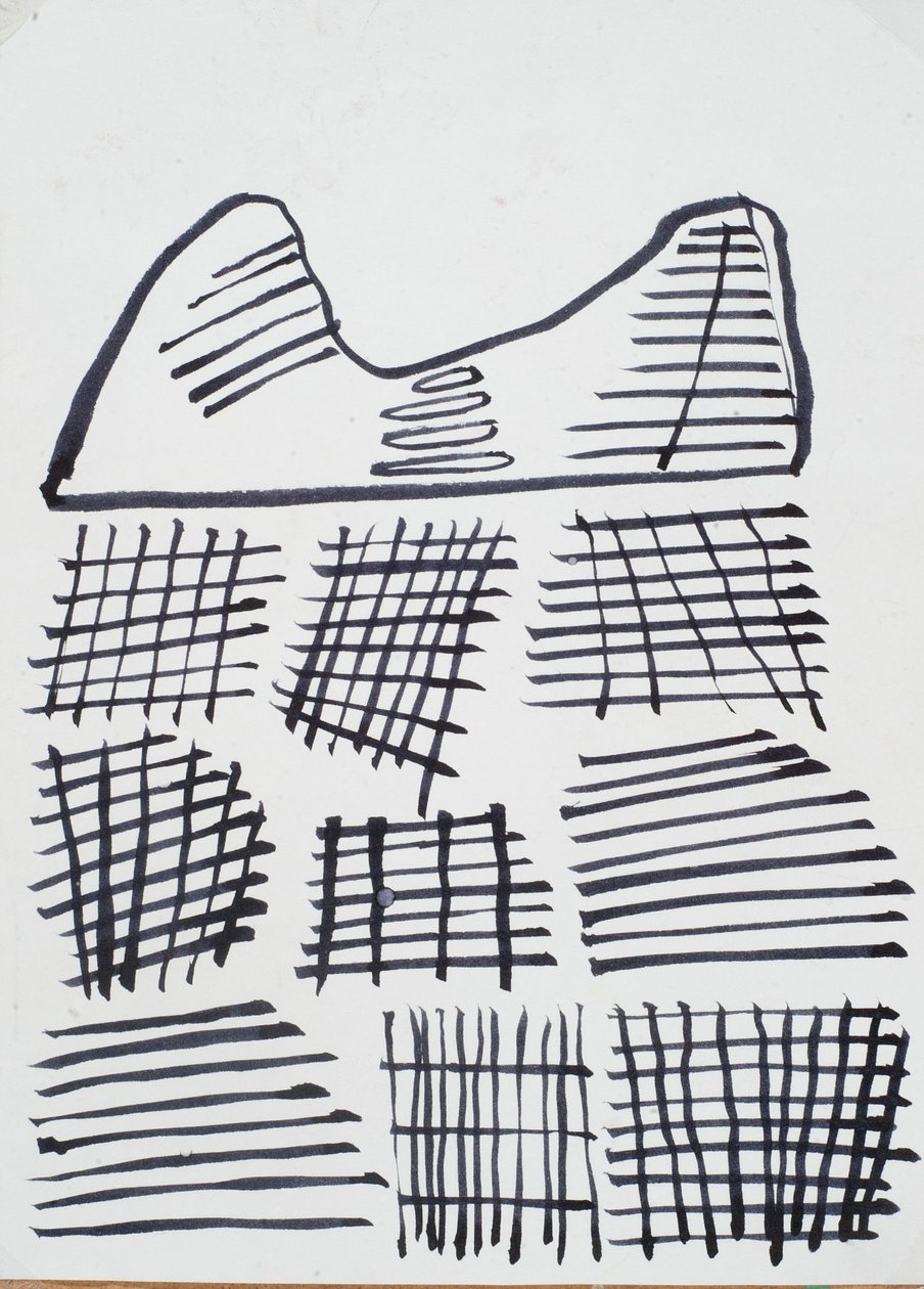 Ritning, 2015 (bläck på papper) av Janet McKenzie