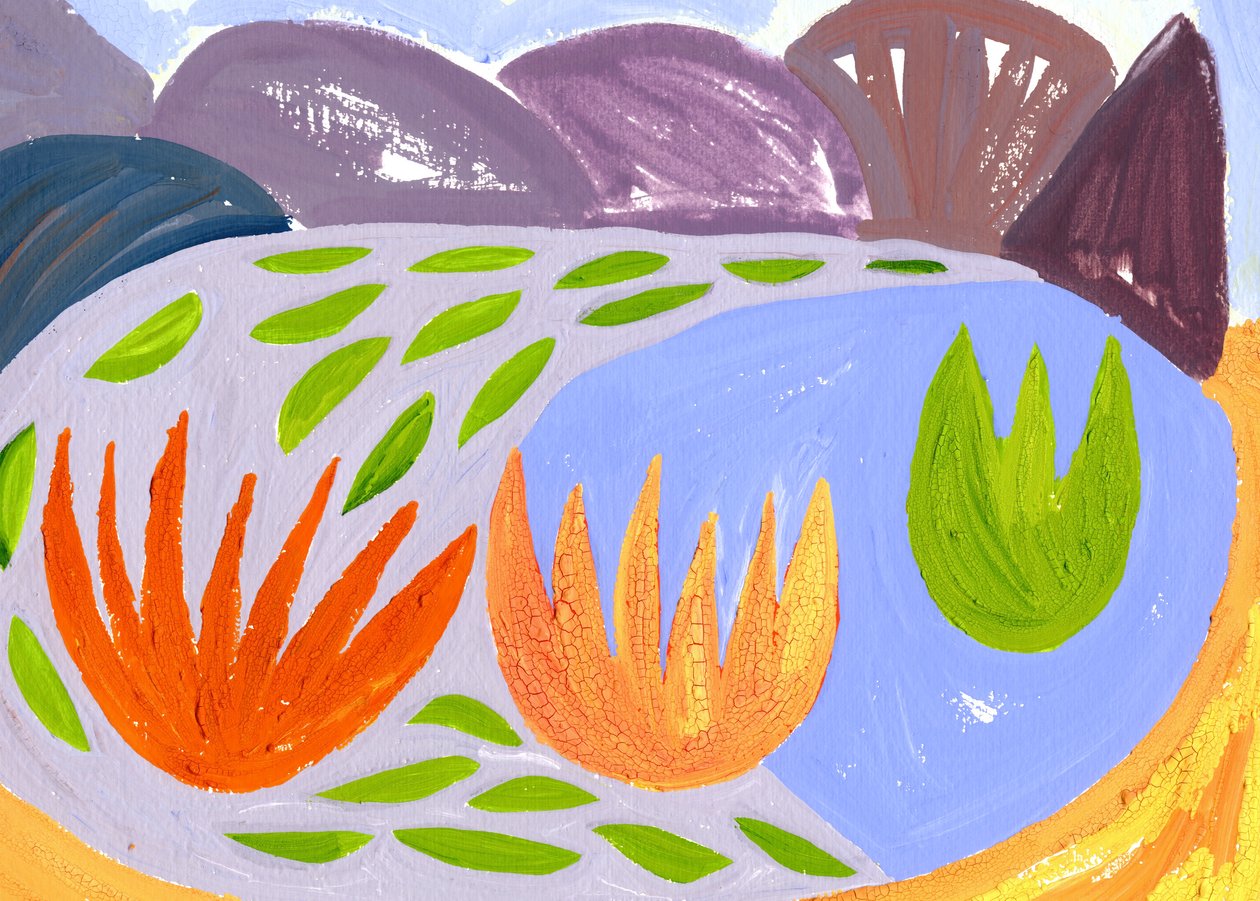The Night Loch, 1996 (gouache på papper) av Janet McKenzie