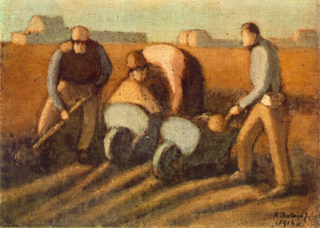 Navvies with Barrow av Janos Nagy Balogh