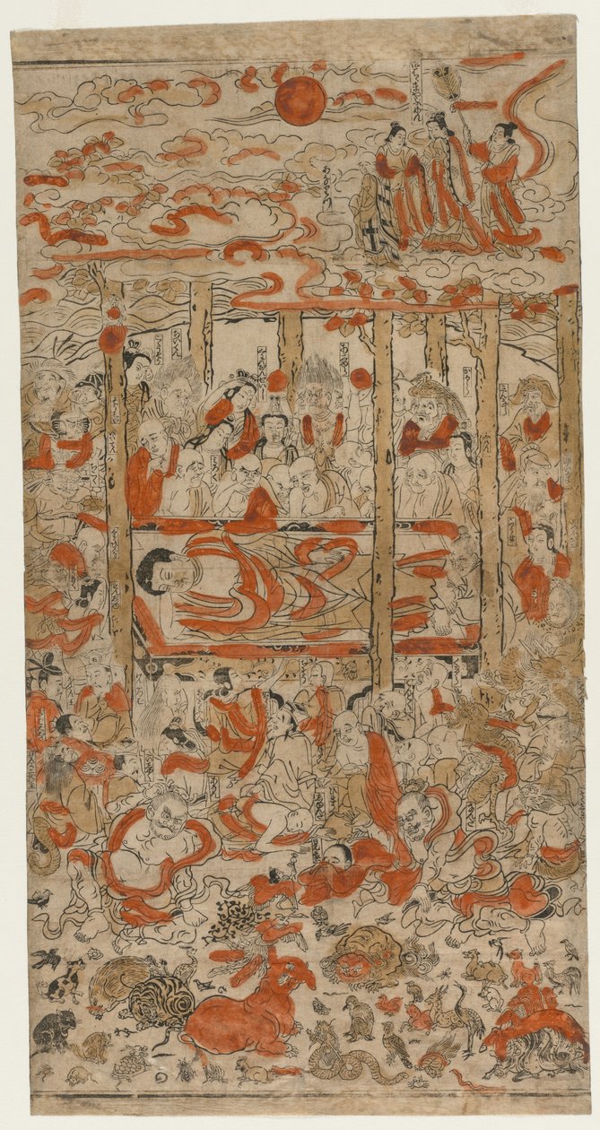 Buddhas Parinirvana av Japan, Edo period