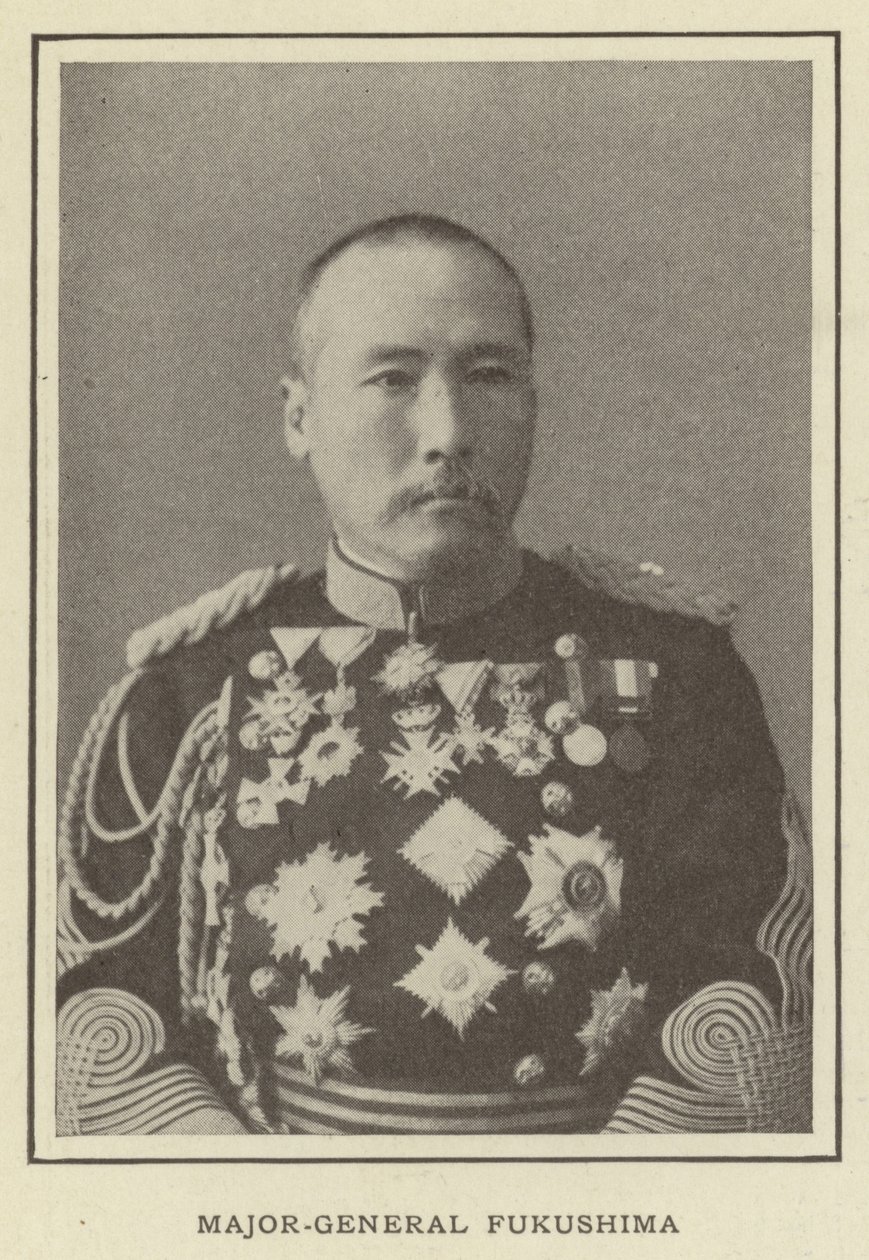 Generalmajor Fukushima av Japanese Photographer