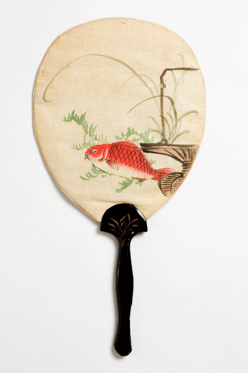 Fläkt, omvänd, c.1890-c.1950 (bomull) av Japanese School