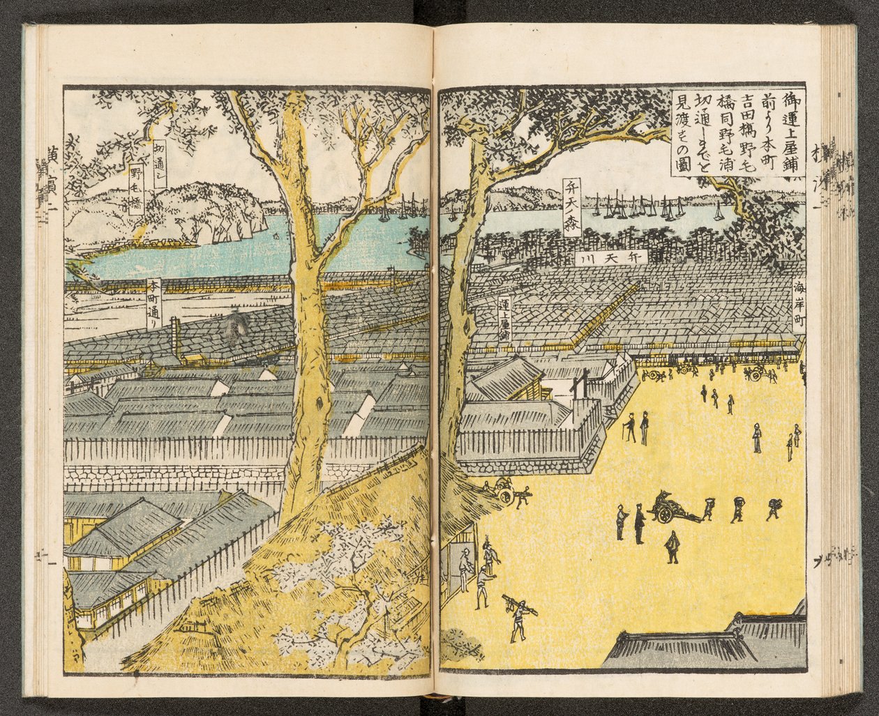 Kartor 198.b.21, f.19r, Views of Yokohama av Japanese School