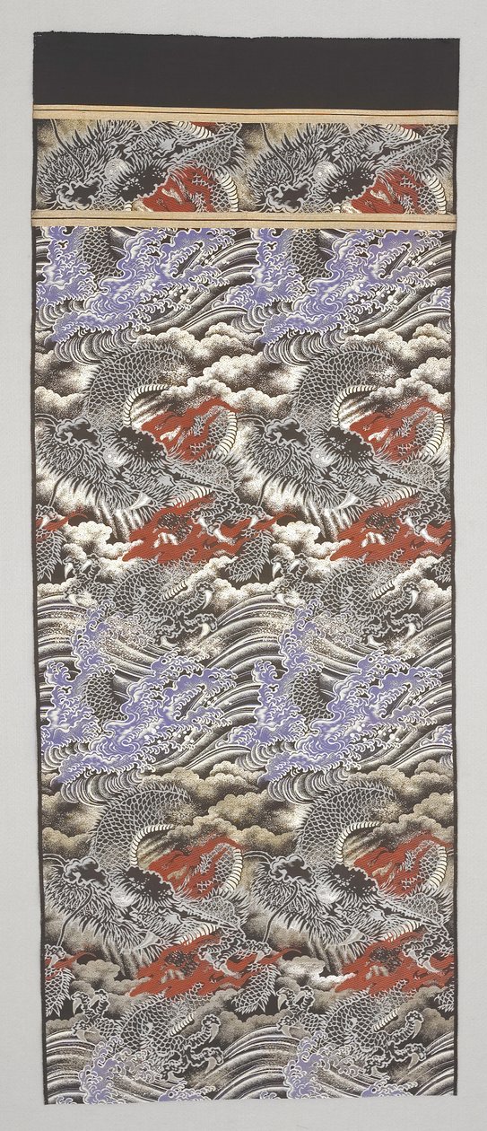 Obi fragment av Japanese School